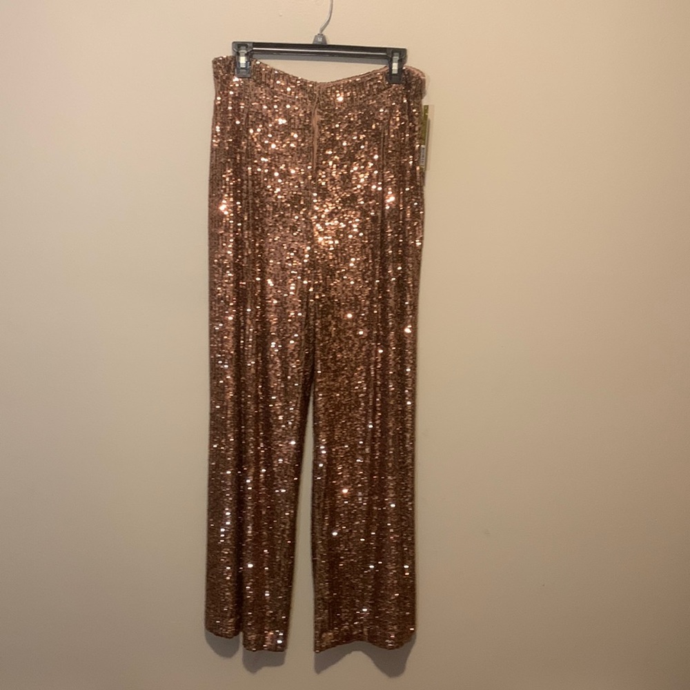 sequin pants nwt wide leg gianni bini